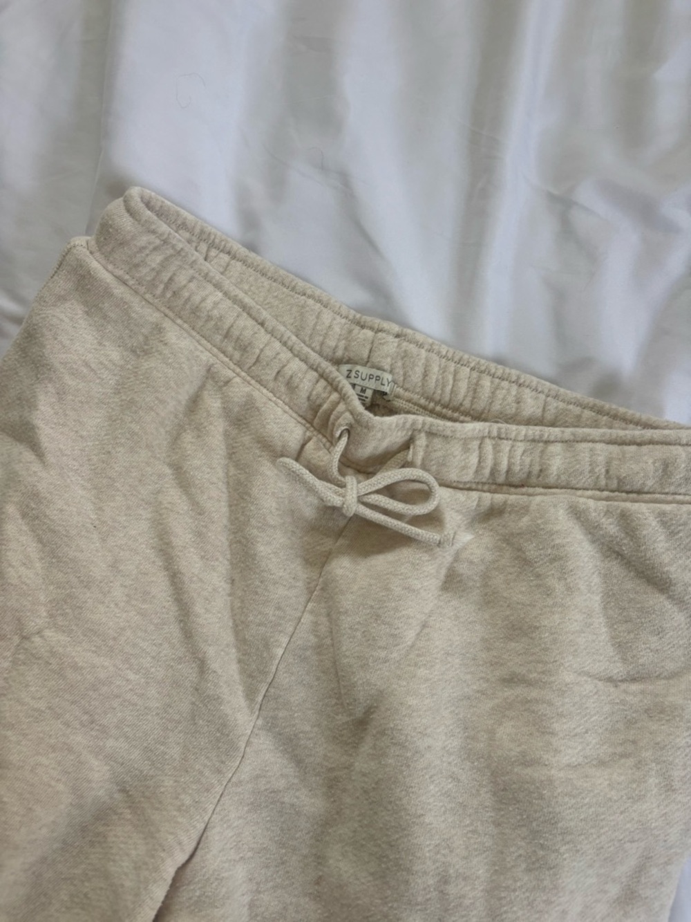 Z Supply Beige Straight Leg Sweatpants